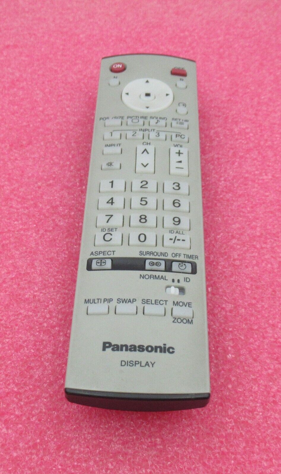 Panasonic UR76EC2803-2 TV Display Remote Control