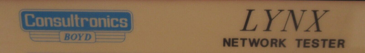 Consultronics Lynx Digital Data Network Tester