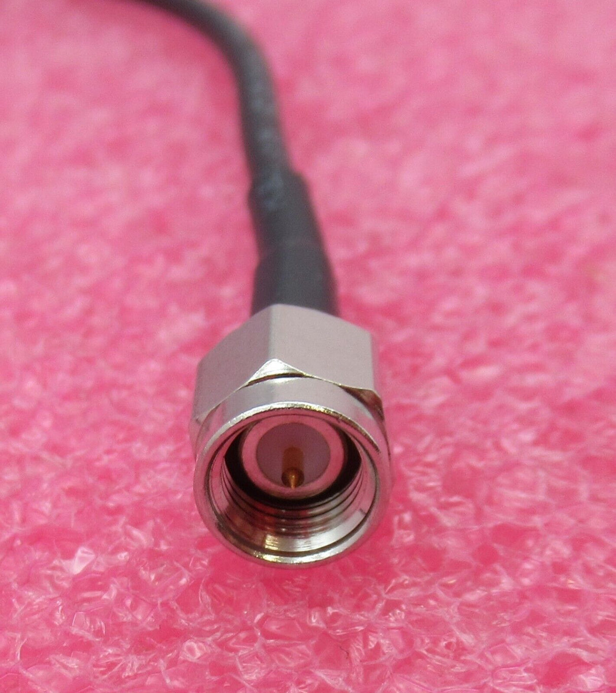 SMA Plug Male Straight To SMA Plug Male Straight 30cm Black Coaxial RF Cable