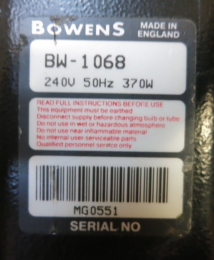 Bowens BW-1068 Esprit 125 Studio 15cm Bright Reflector Main Flash Head Light