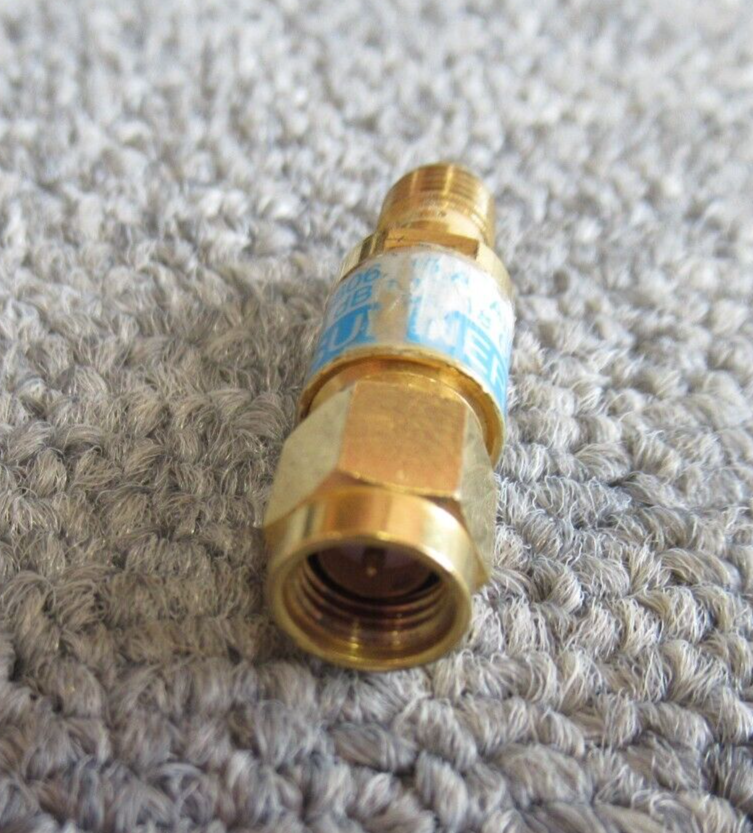 Huber & Suhner 6806.19.A 50? RF Attenuator SMA Plug To Socket 6dB DC 18GHz