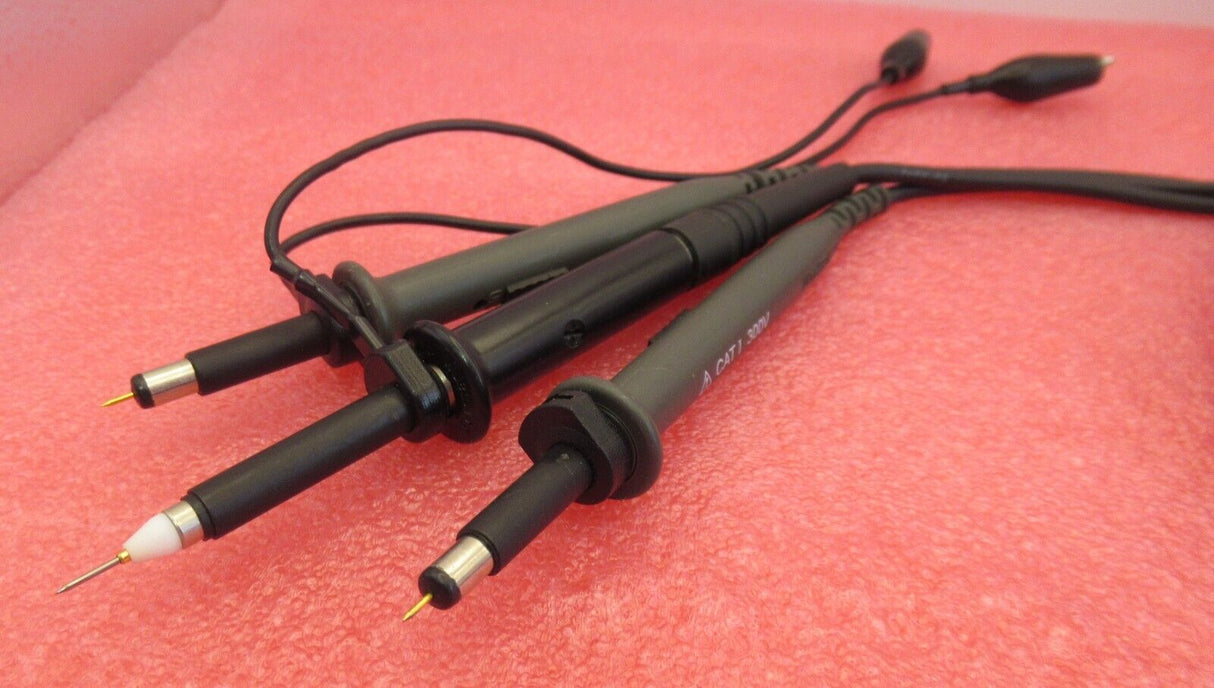Lot de 3 sondes passives pour oscilloscope CAT Test Meter Crocodile Clip Connector Cable