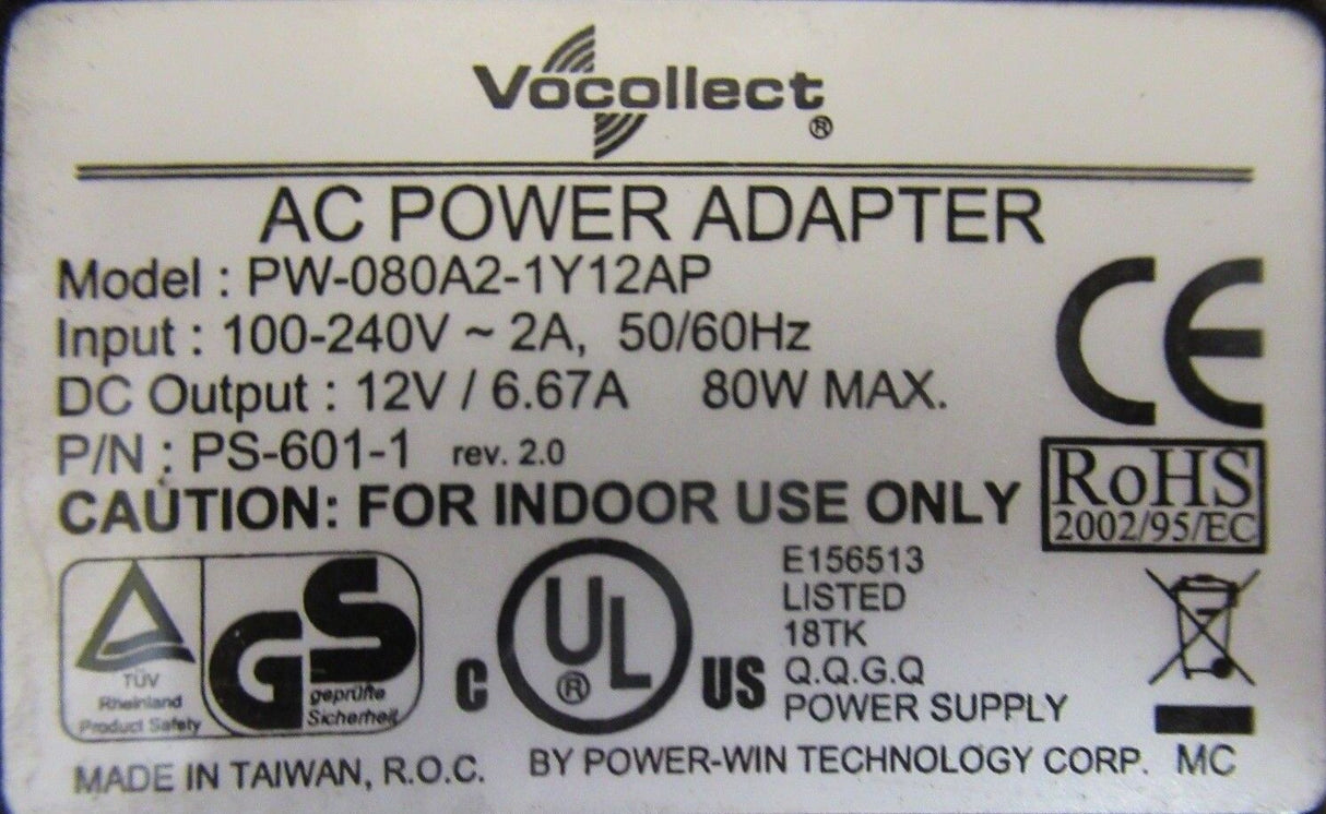 Vocollect CM-601-1 Five Bay Battery Charger For Talkman T2 & T2X With PSU