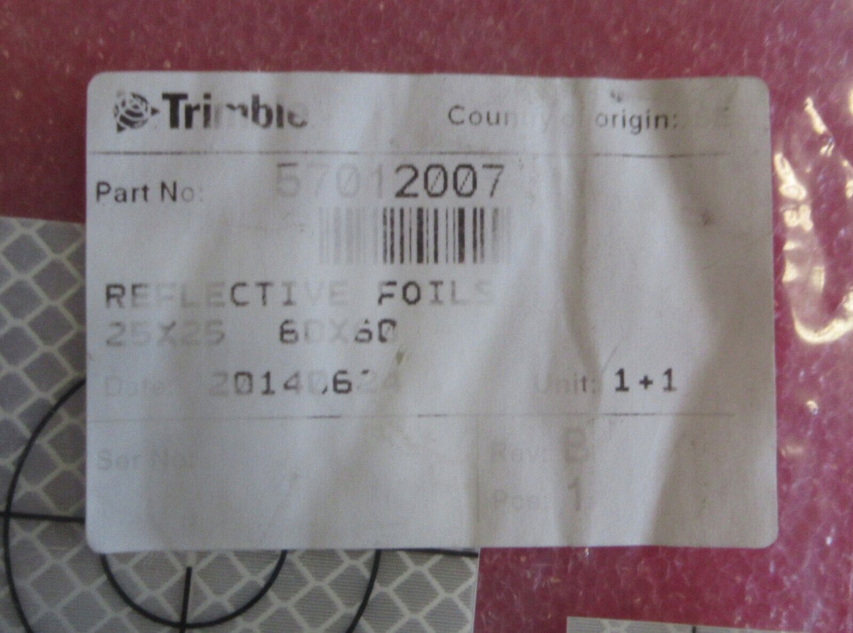 NOUVEAUX autocollants réfléchissants pour cibles Trimble DR 25 x 25 mm + 60 x 60 mm 57012007