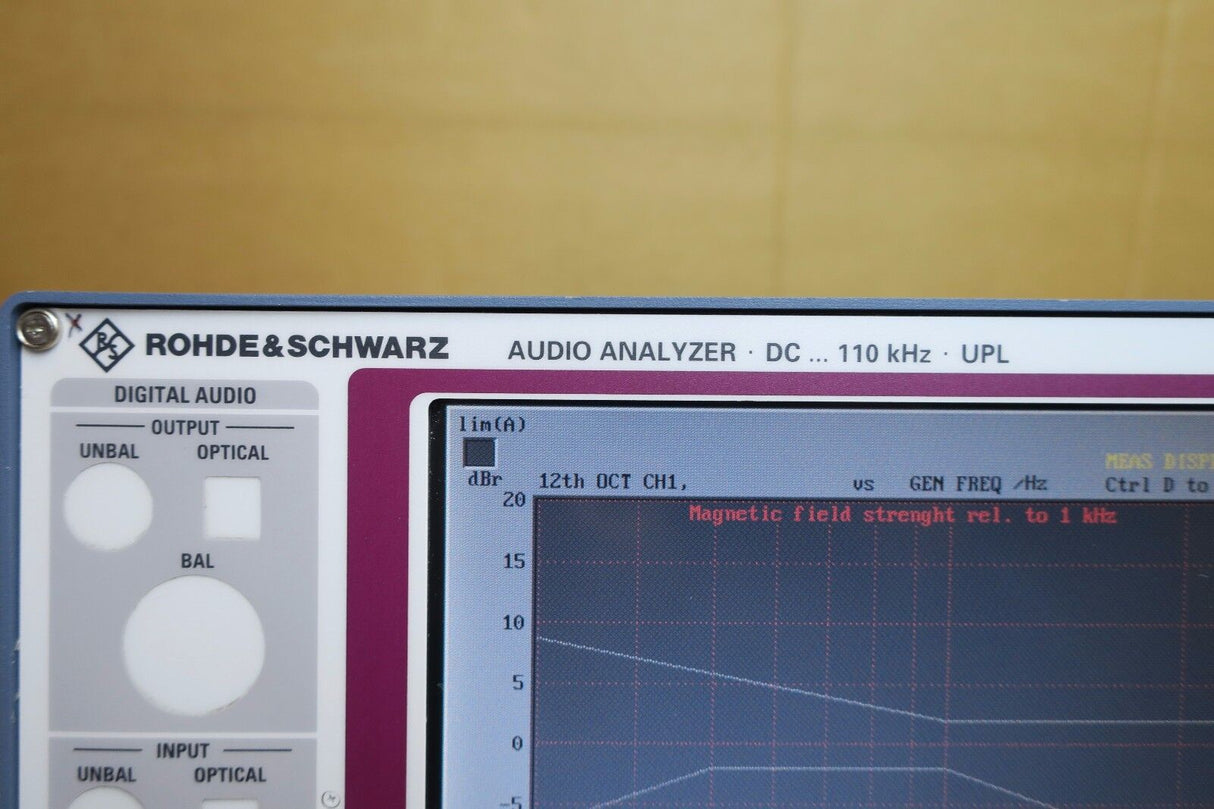 Rohde & Schwarz UPL16 B4/B6/B9/B10 Audio Analyzer DC to 110 kHz UMTS/GSM R&S