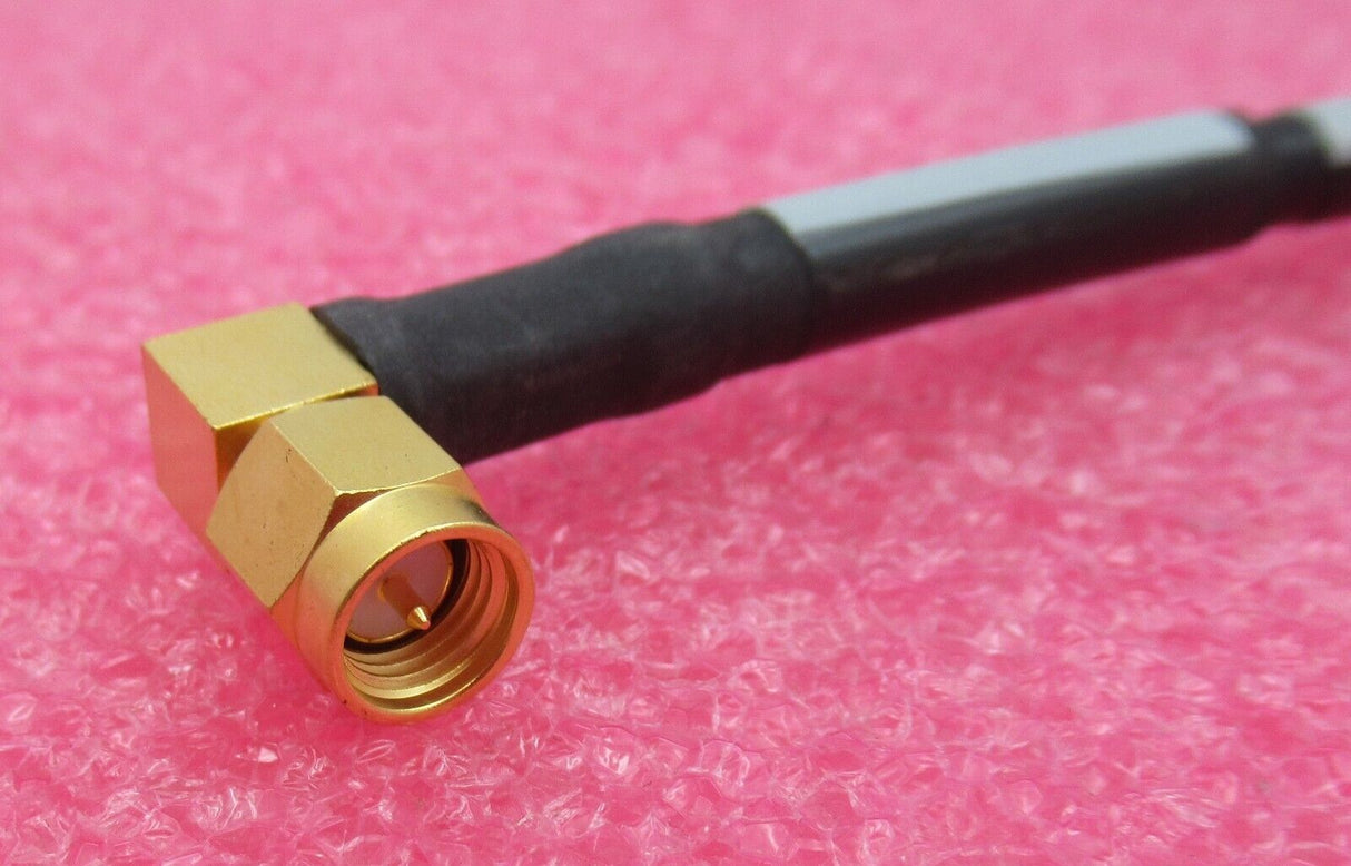 Huber & Suhner 990626C RF Coaxial Cable 35cm SMA Male Right Angle to Right Angle