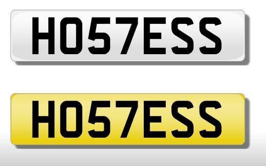 HO57ESS Véhicule Voiture privée Numéro d'immatriculation de moto Plaque d'immatriculation précieuse Hôtesse de l'air