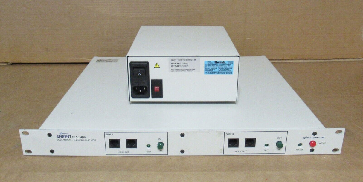 Spirent DLS 5404 Dual ADSL2++ Noise Injection Unit + DLS5P02 Power Supply