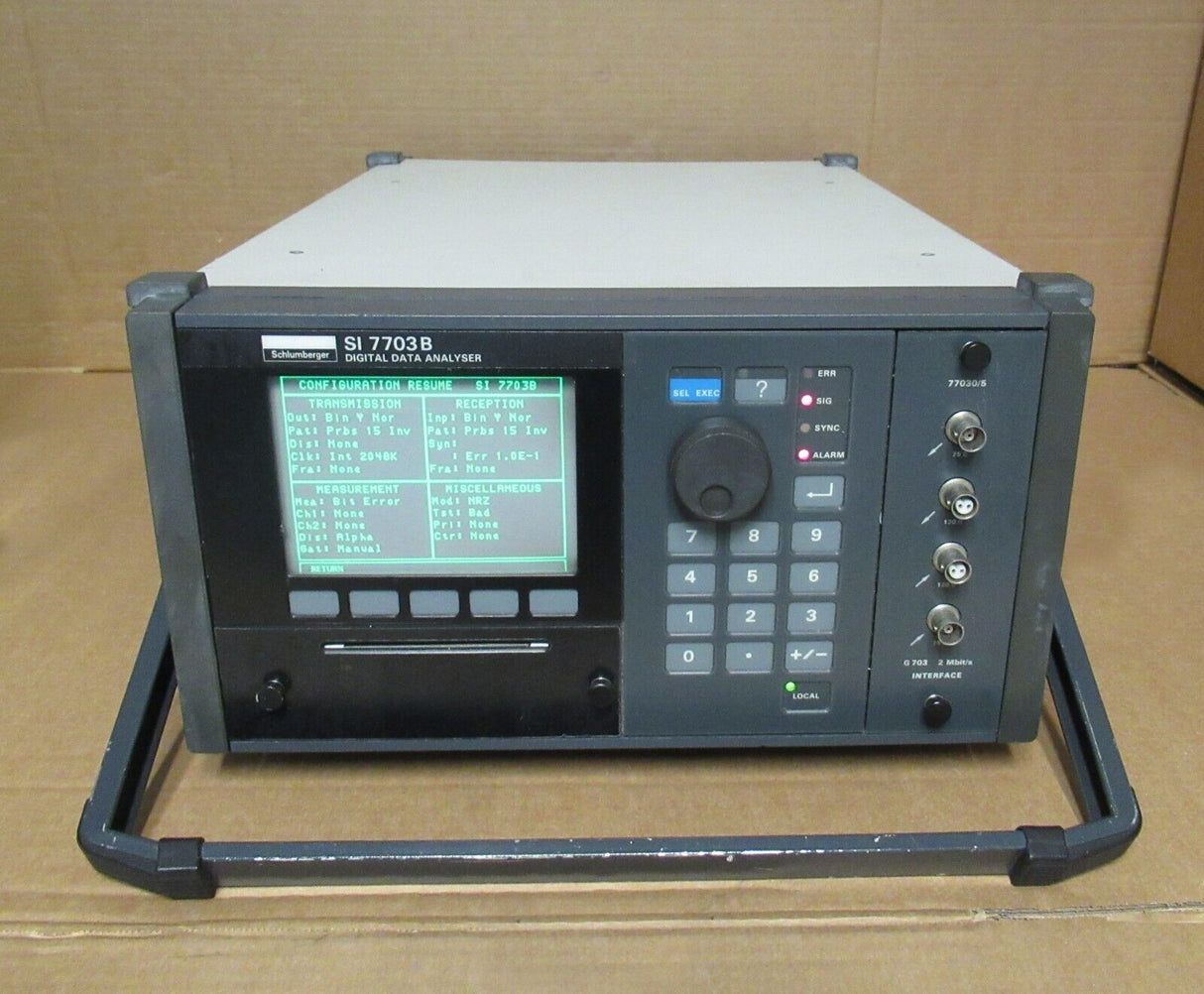 Schlumberger SI 7703 B Digital Data Analyzer