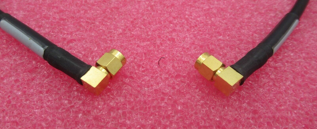 Huber & Suhner 990594B RF Coaxial Cable 65cm SMA Male Right Angle to Right Angle