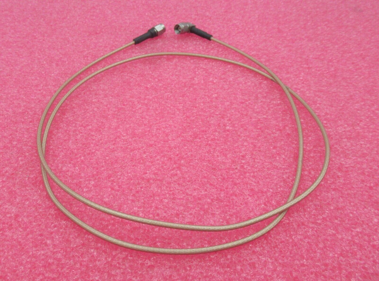 SMA Male Right Angle To SMA Male Straight 1M Brown Coaxial RF Cable
