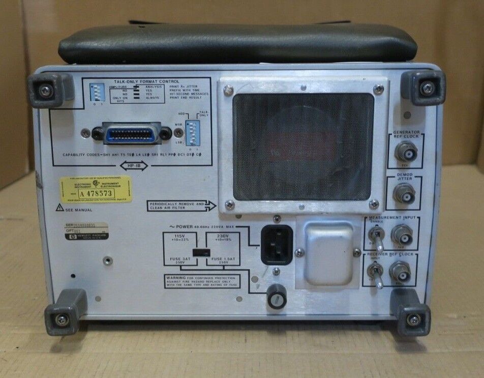 HP Agilent 3785A PCM/TDM Jitter Generator Receiver Fourth Internal Clock 001