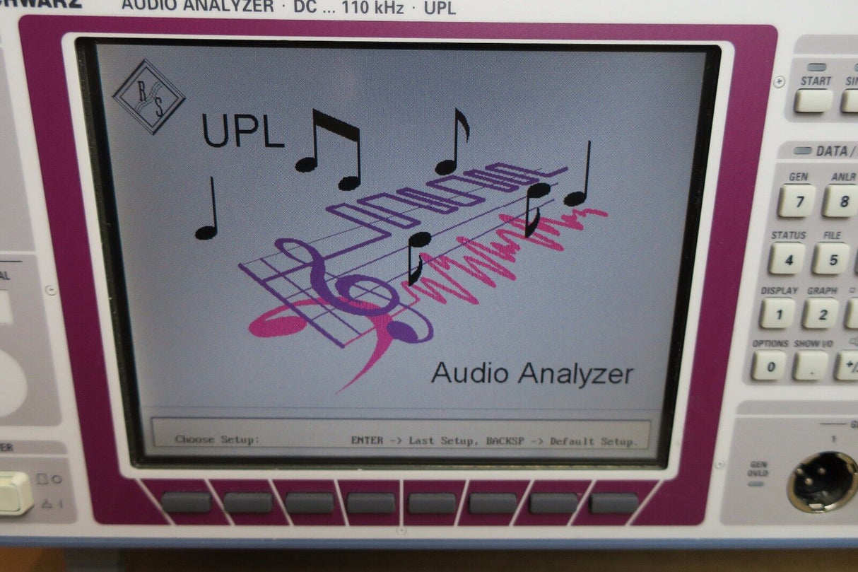 Rohde & Schwarz UPL16 B4/B6/B9/B10 Audio Analyzer DC to 110 kHz UMTS/GSM R&S