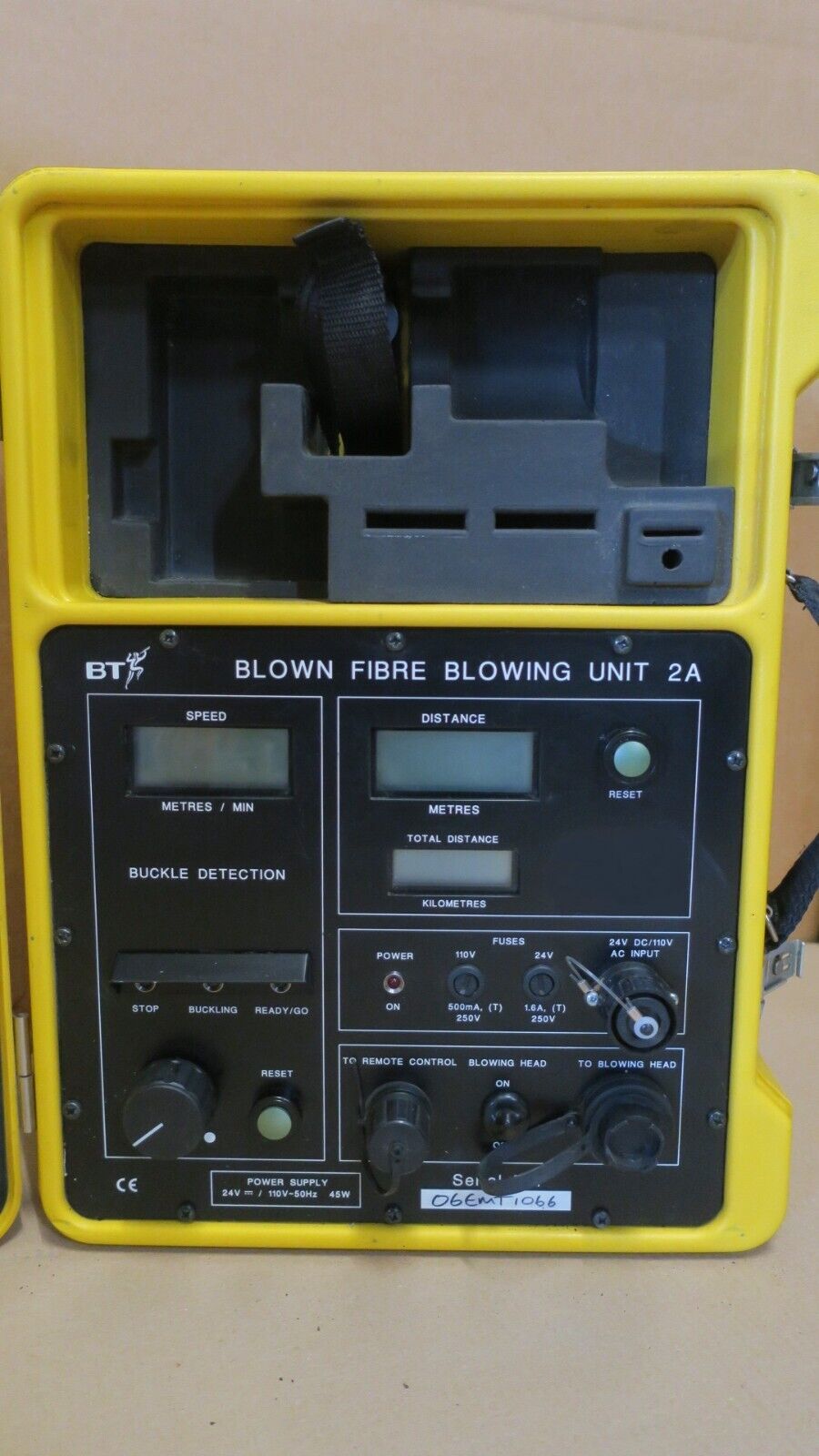 Emtelle 7779 BT 2A Blown Optical Fibre Cable Blowing Unit 55m/min 110V 24VDC