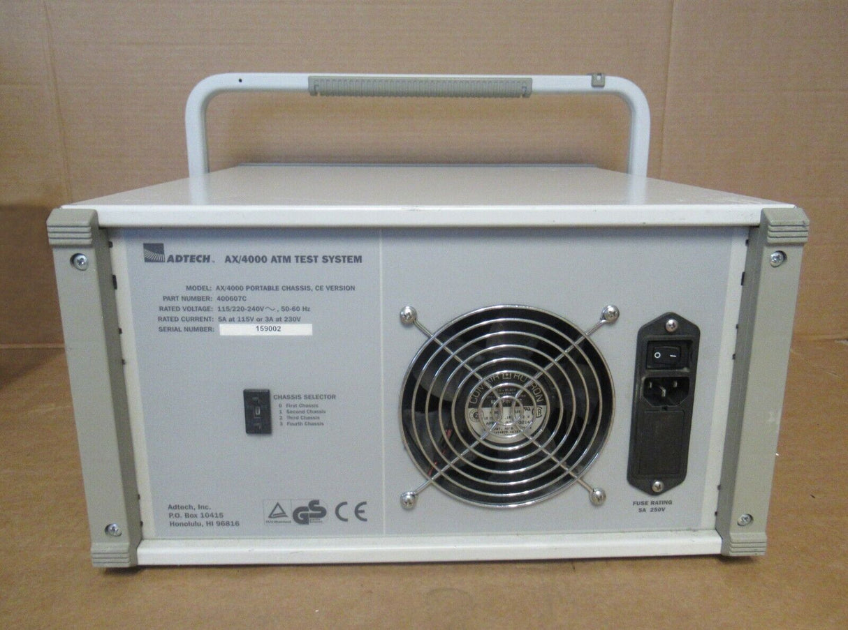 Châssis portable pour système de test à large bande Spirent Adtech AX/4000 - 400607C