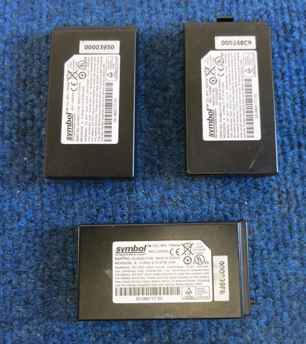 3 x Symbol 55-060117-05 55-060117-86 battery for MC30X0 MC3090 3.7V 2600mAh