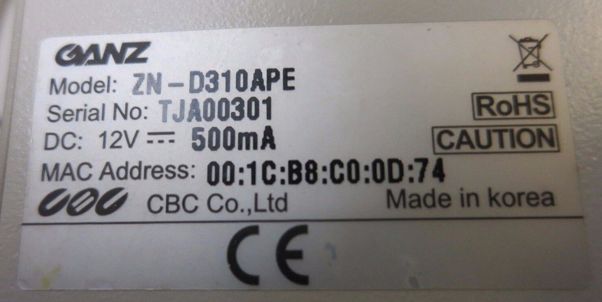 Ganz IP Network Security CCTV Dome Colour Camera ZL-D310APE