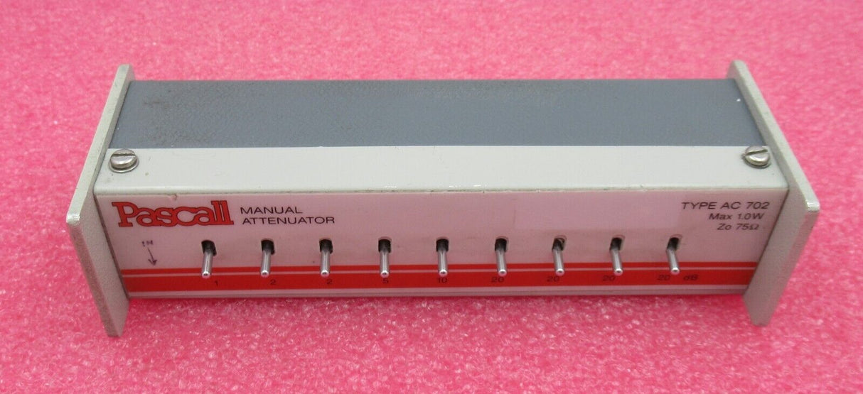Pascall AC702 1.0W 75 Ohm BNC To BNC Manual Switched Attenuator