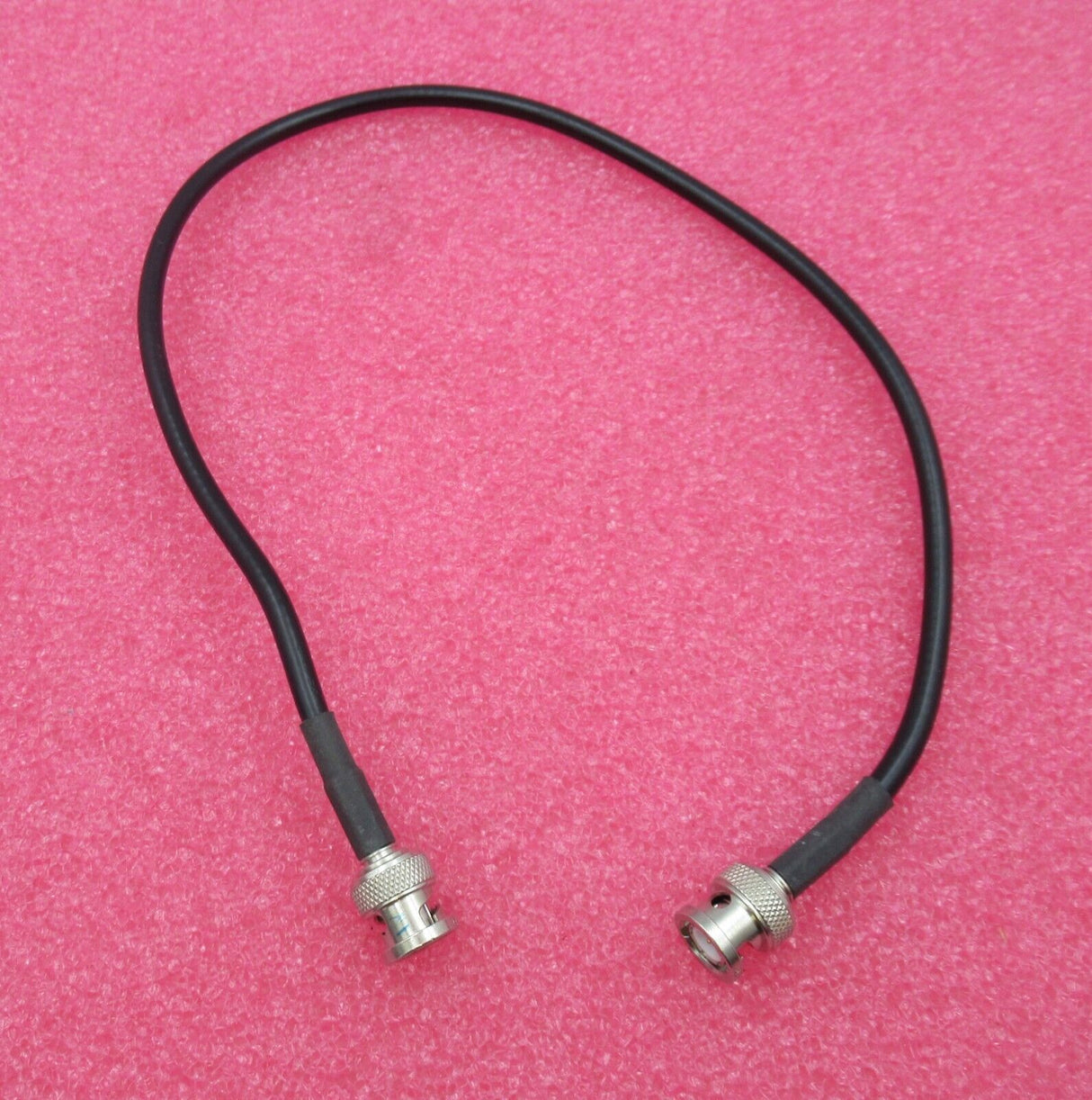 BNC Plug Male Straight To BNC Plug Male Straight 0.5M Black Coaxial RF Cable