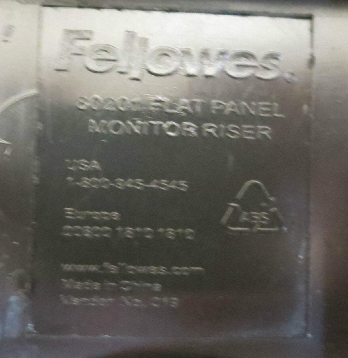 Fellowes 80201 Smart Suites Monitor Riser up to a 21" monitor or 10KG's of Weight