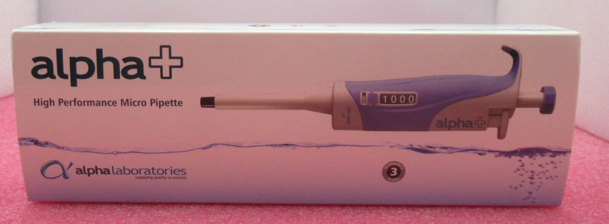 New Alpha+ APV100000 Pipette Manual Single Channel 1000-10000√∞l Variable Volume