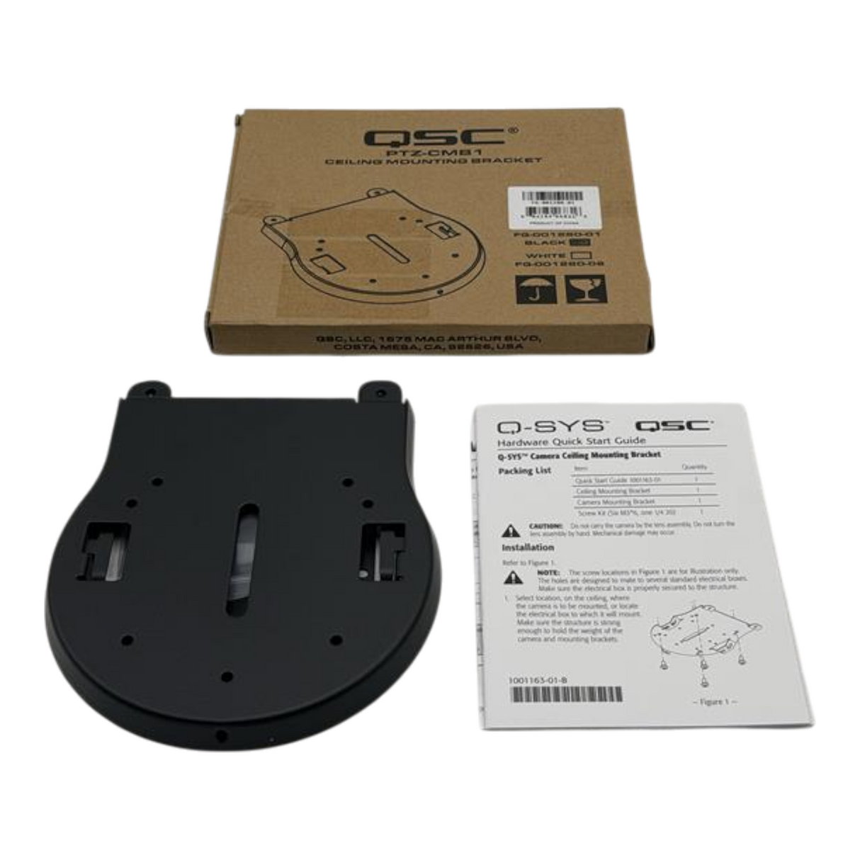 New QSC PTZ CMB1 Ceiling Mounting Bracket for PTZ IP Conferencing Cameras0