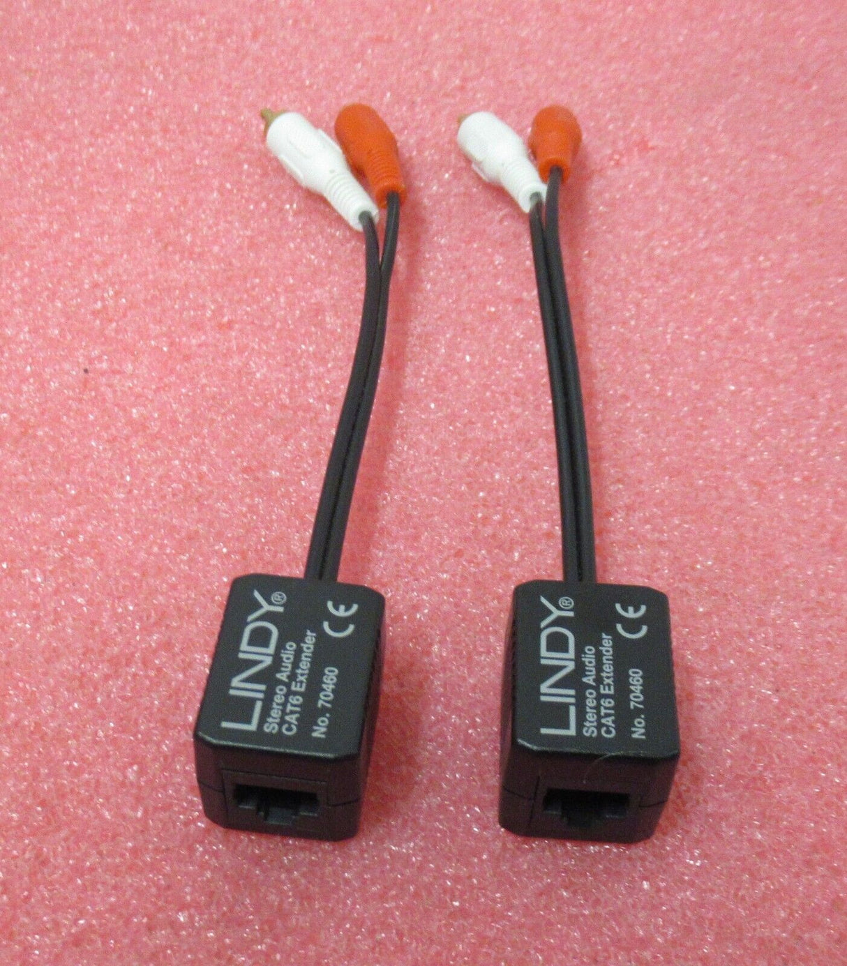 Job Lot 2 x Lindy 70460 100m Cat.6 Phono Analogue Audio Extender