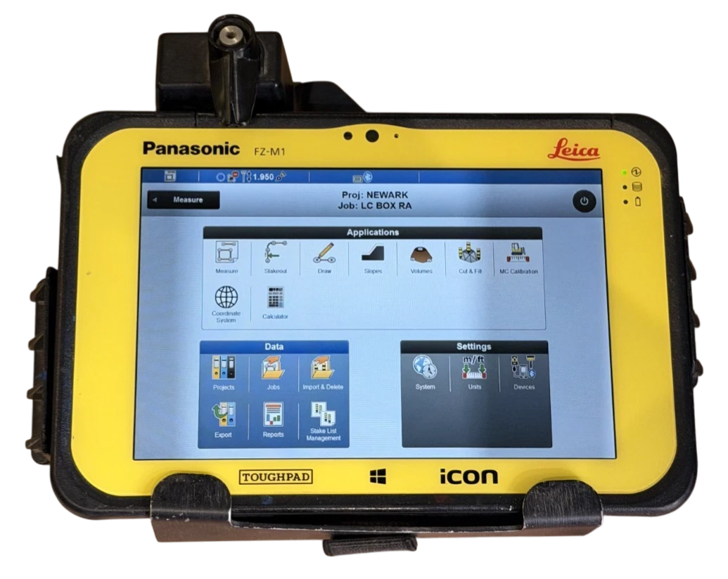 Leica ICG70 iCON GPS 70 RTK GNSS Rover CC80 10 FZ M1 Tablet Surveying Equipment7