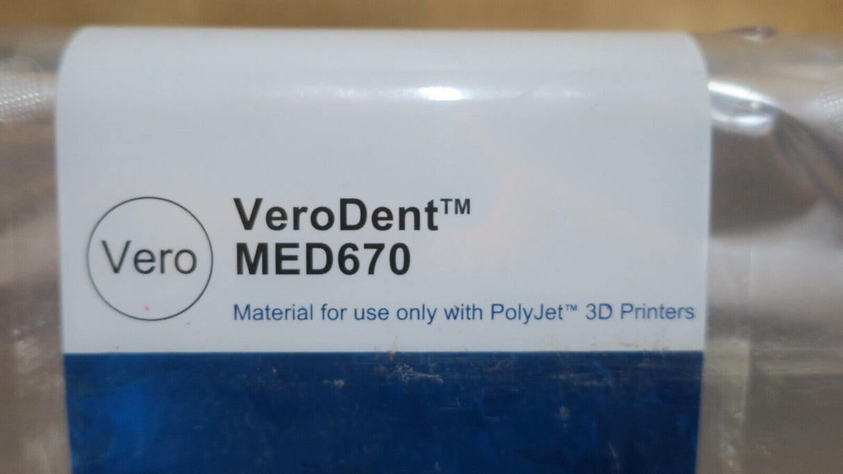 Stratasys PolyJet 3D Dental Printer VeroDent MED670 3.6KG OBJ-03254 Cartridge