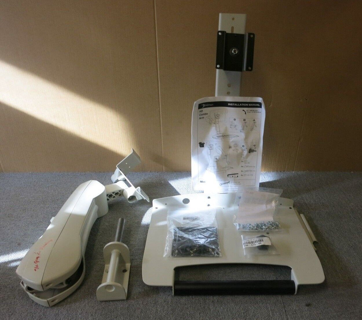 Ergotron 44-373-180 HD Combo Arm Monitor Stand Keyboard & Sliding Mouse Tray