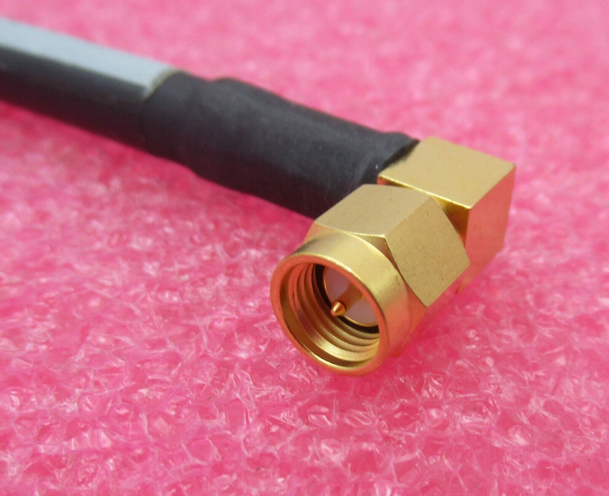 Huber & Suhner 990626C RF Coaxial Cable 35cm SMA Male Right Angle to Right Angle