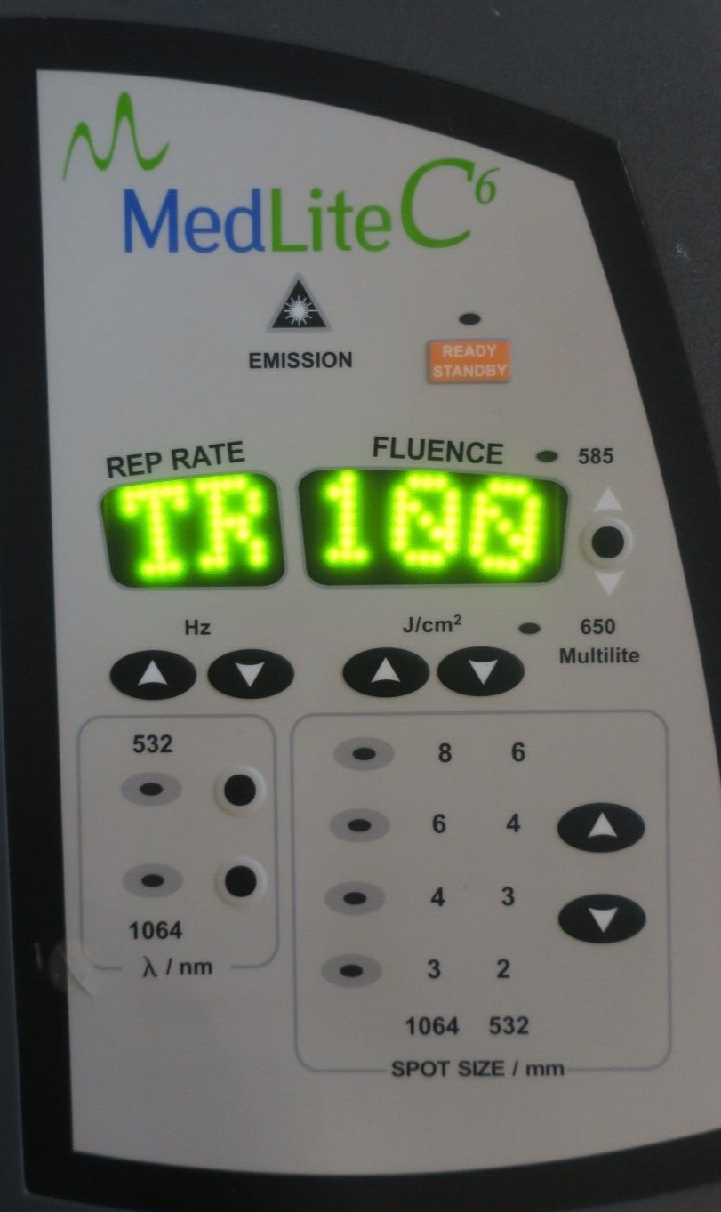 Hoya ConBio Medlite C6 Q-Switched Nd:YAG Tattoo Removal HR SR Acne Skin Laser