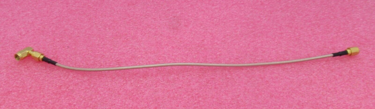 SMA Plug Male Right Angle To SMA Plug Male Straight 320MM Brown Coaxial RF Cable