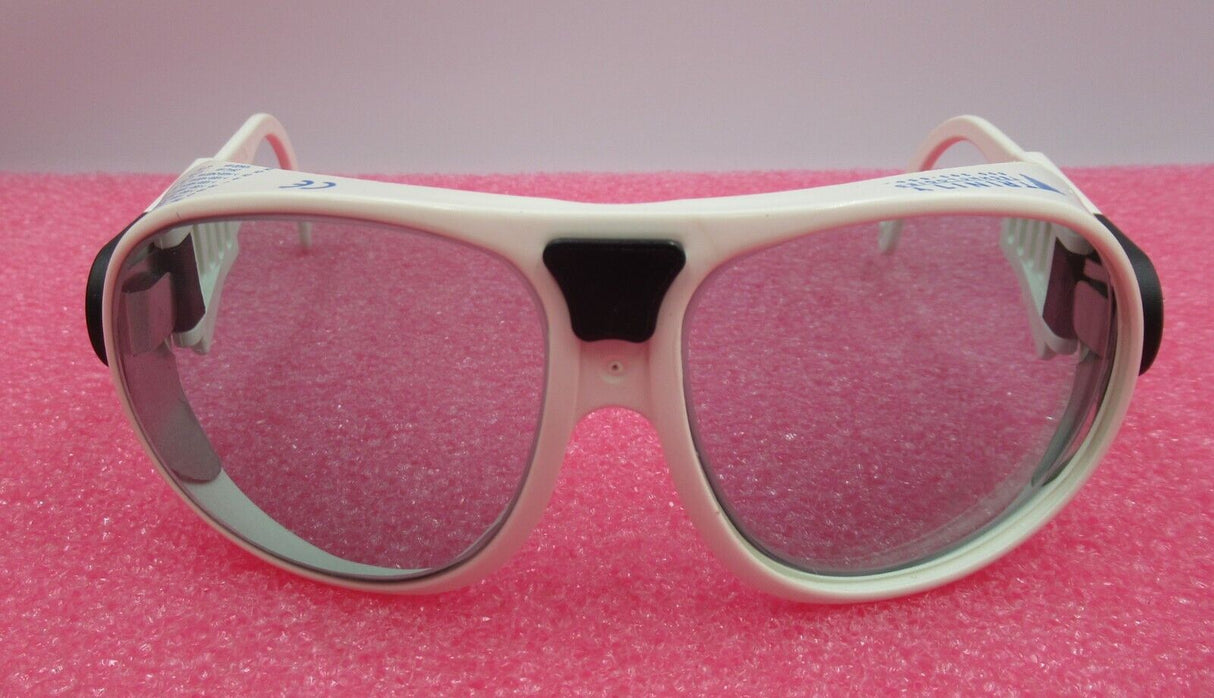 Trinity Operator Laser Safety Glasses White PPE Light Blue Lens Eyewear