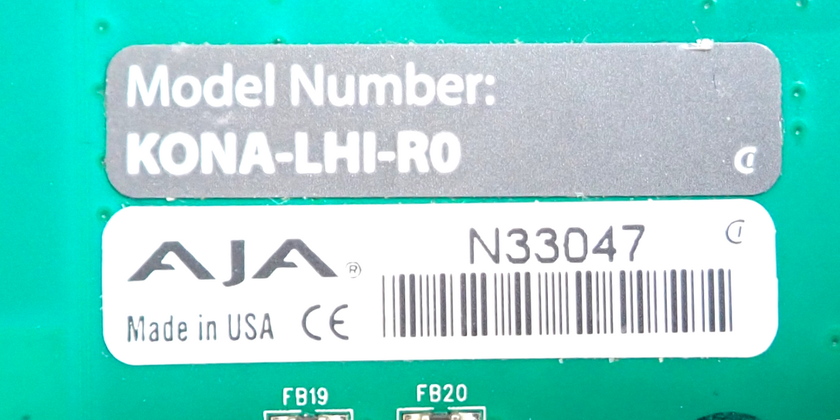 AJA KONA LHI RO HD SD 10 bit Digital & 12 bit Analog PCIe Video Capturing Card7