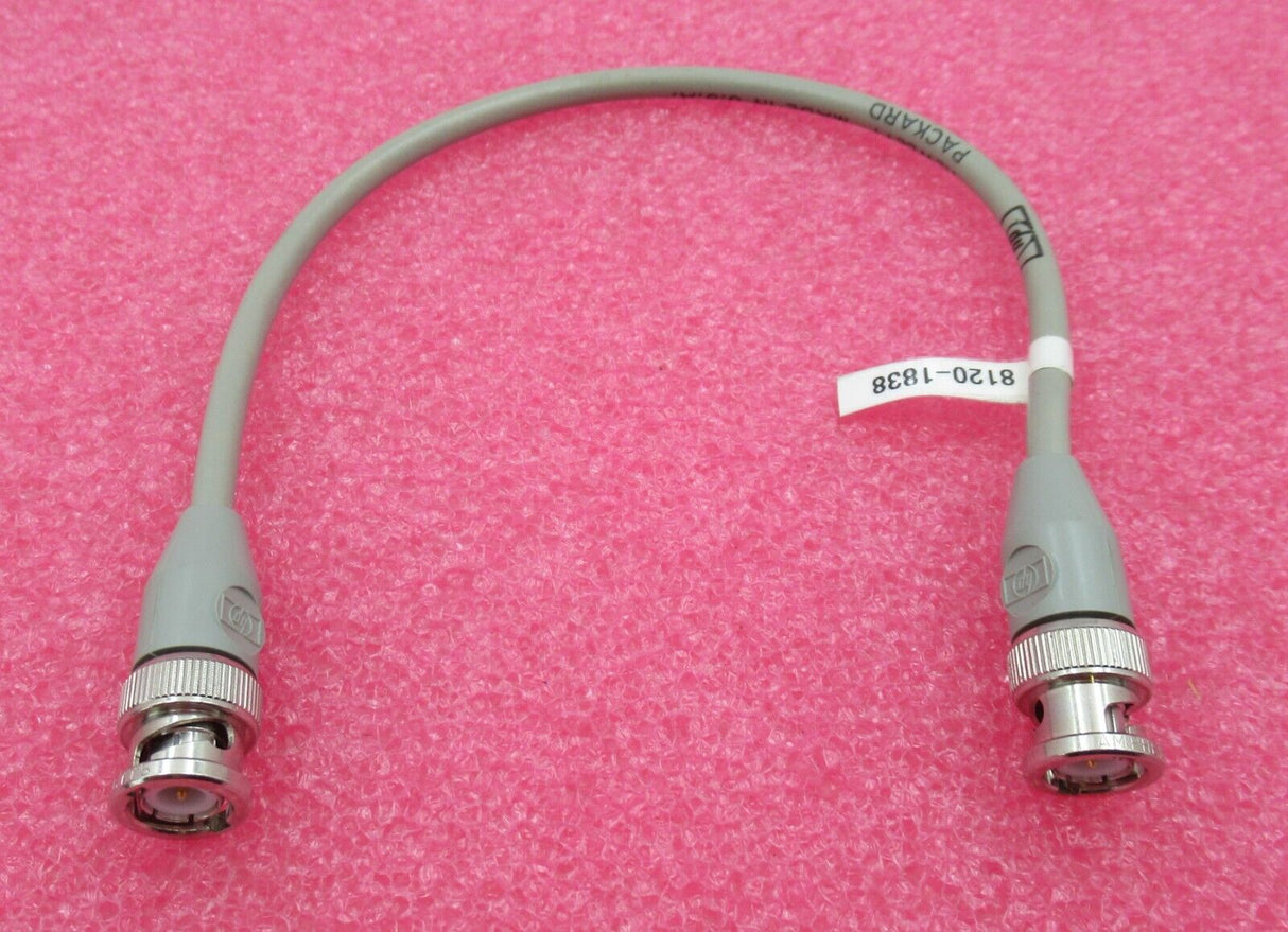 HP Keysight Agilent 8120-1838 12" 0.3M BNC Male To BNC Male Grey Coaxial Cable