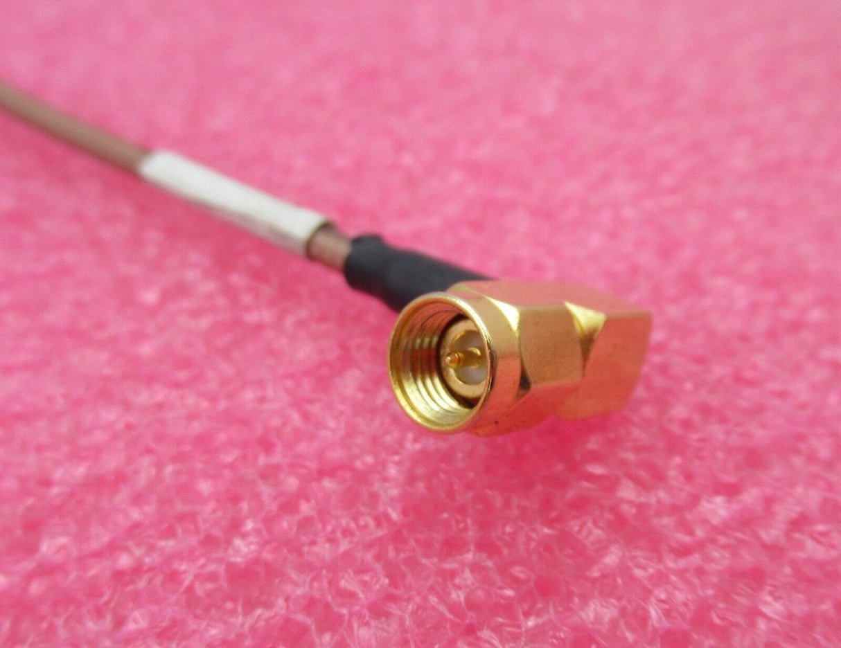 SMA Male Right Angle To SMA Male Straight 1.2M Brown Coaxial RF Cable