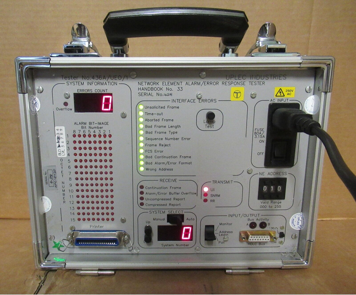 UPLEC Industries BT Tester 436A Network Element Alarm/Error Response Tester