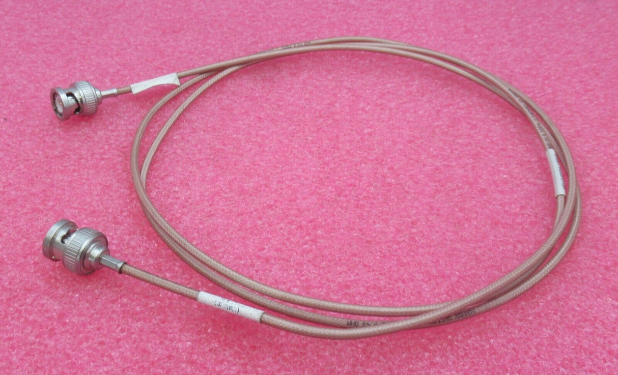 BNC Plug Male To BNC Plug Male 1.5M Light Brown Coaxial RF Cable