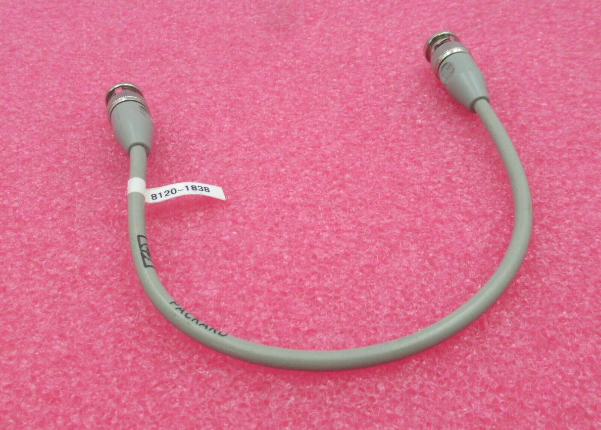 HP Keysight Agilent 8120-1838 12" 0.3M BNC Male To BNC Male Grey Coaxial Cable