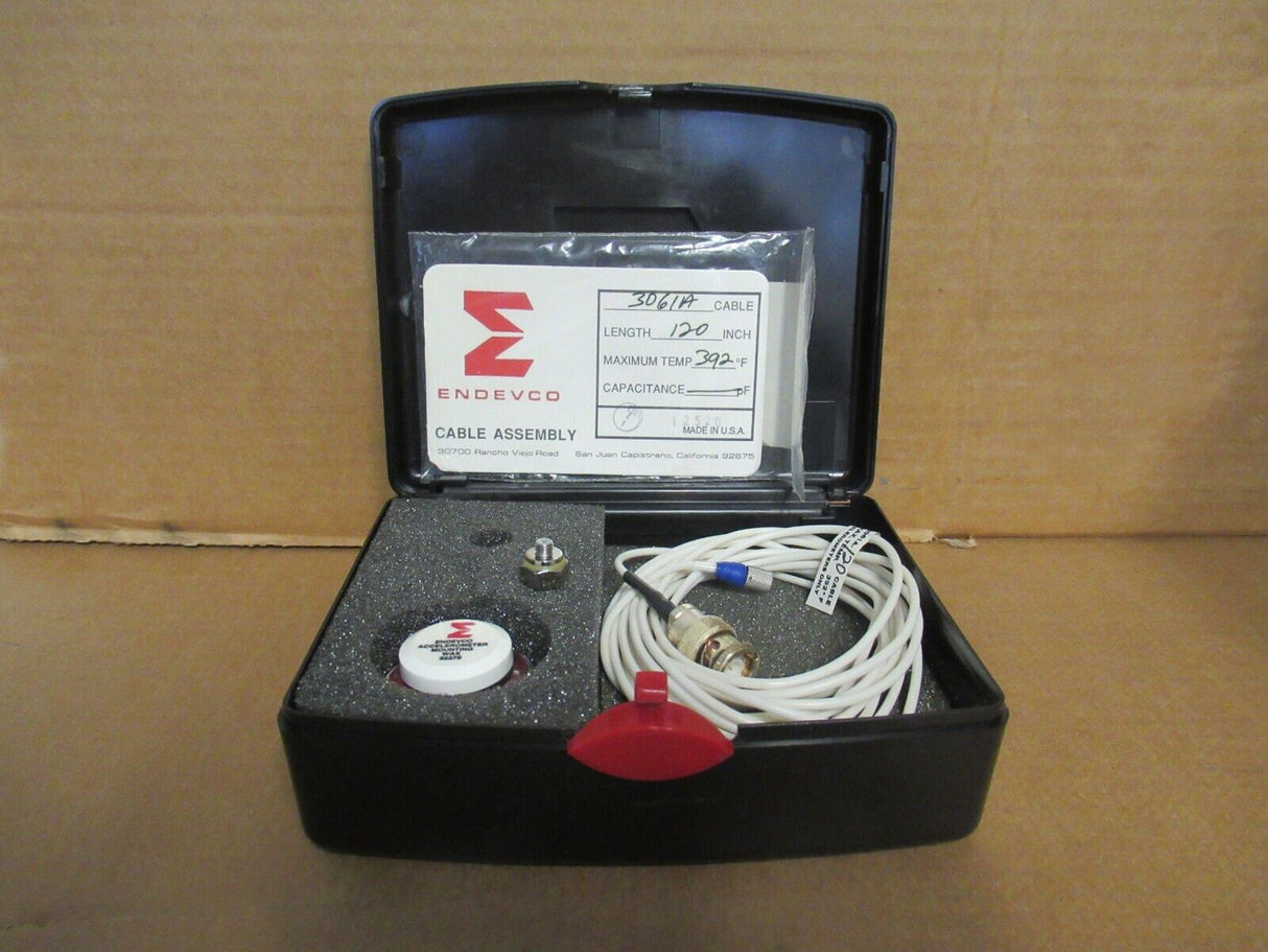 Endevco Model 2256A Isotron Accelerometer + 3061A Cable For Vibration Sensor