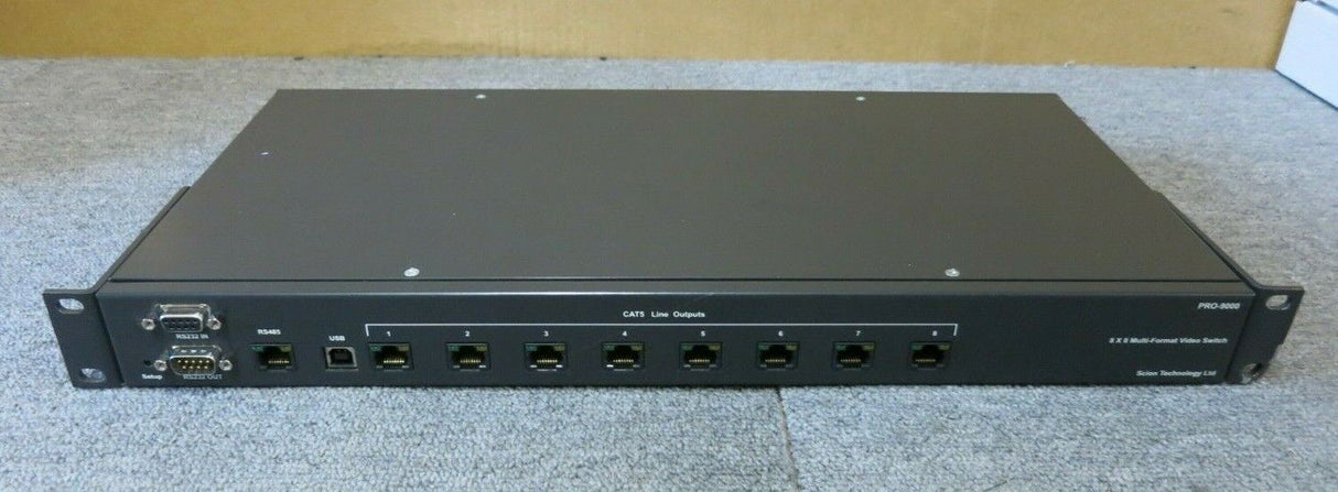 Scion Pro-9000 Multi-format Video Audio 8 x 8 Distribution System CAT5e/6