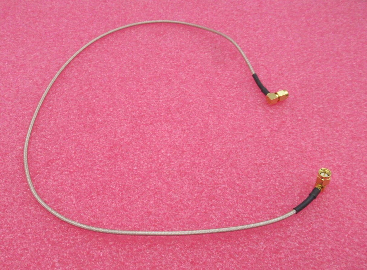 SMA Male Right Angle To SMA Male Right Angle 600mm Brown Coaxial RF Cable