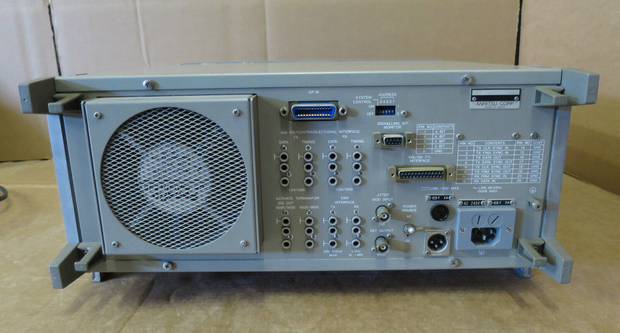 Anritsu MS371A MS371A1 PCM Analog Digital Channel Analyser ITU-T Measuring