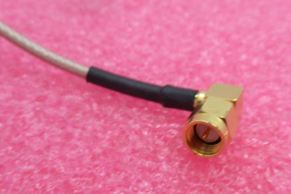 SMA Male Right Angle To SMA Male Right Angle 600mm Brown Coaxial RF Cable