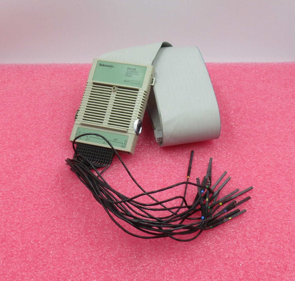 Tektronix P6490 174-2671-00 Logic Analyzer 20 Channel Acquisition Probe & Cables