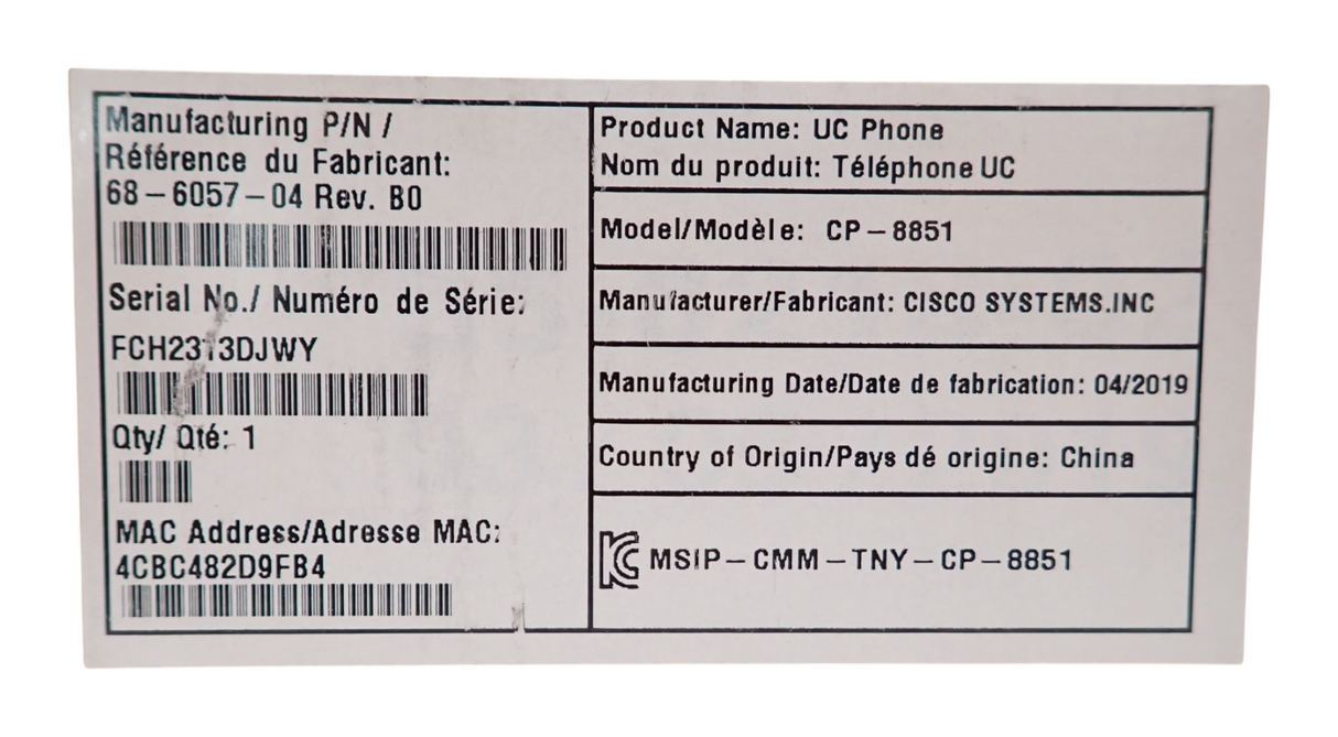 New Cisco CP 8851 IP PoE VoIP SIP Telephone Phone 5" Screen Duplex Speakers6