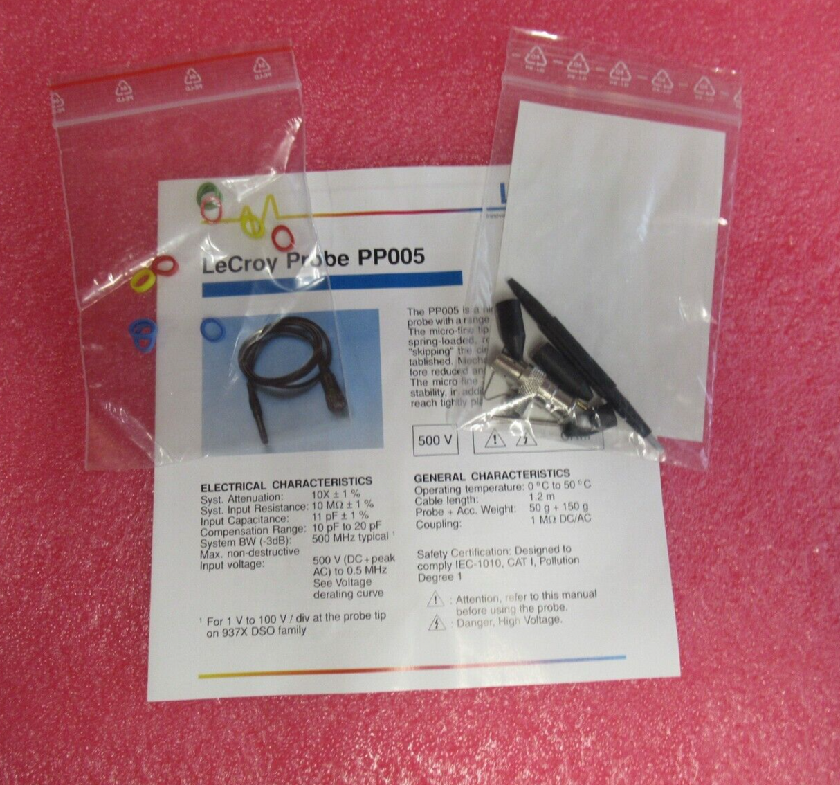 New LeCroy Standard Probe Accessory Replacement Kit for PP005