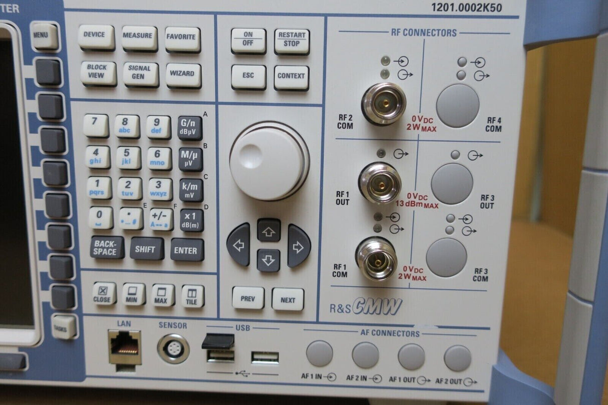 Rohde & Schwarz CMW 500 Wideband Radio Communication Tester 1201.0002K50 LTE R&S