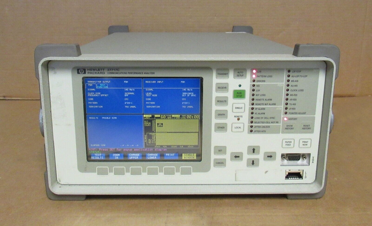 Analyseur de performances de communication HP Agilent 37717C OmniBER A3R/A3D/131/UKK
